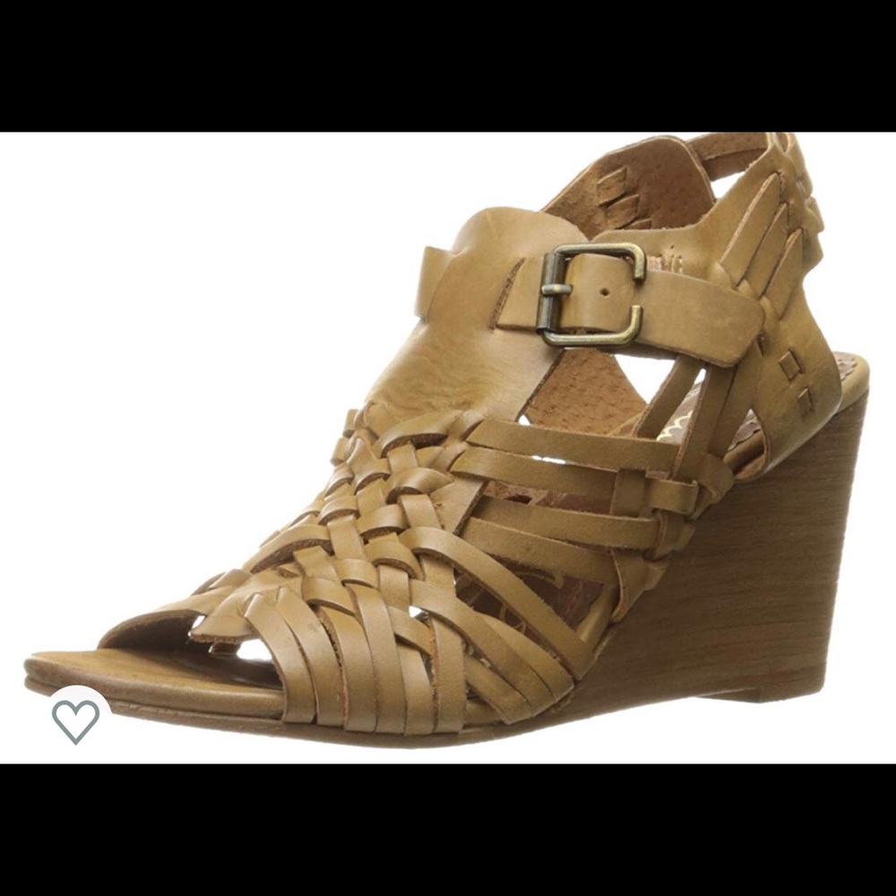 Naughty Monkey strappy, leather wedge sandal
